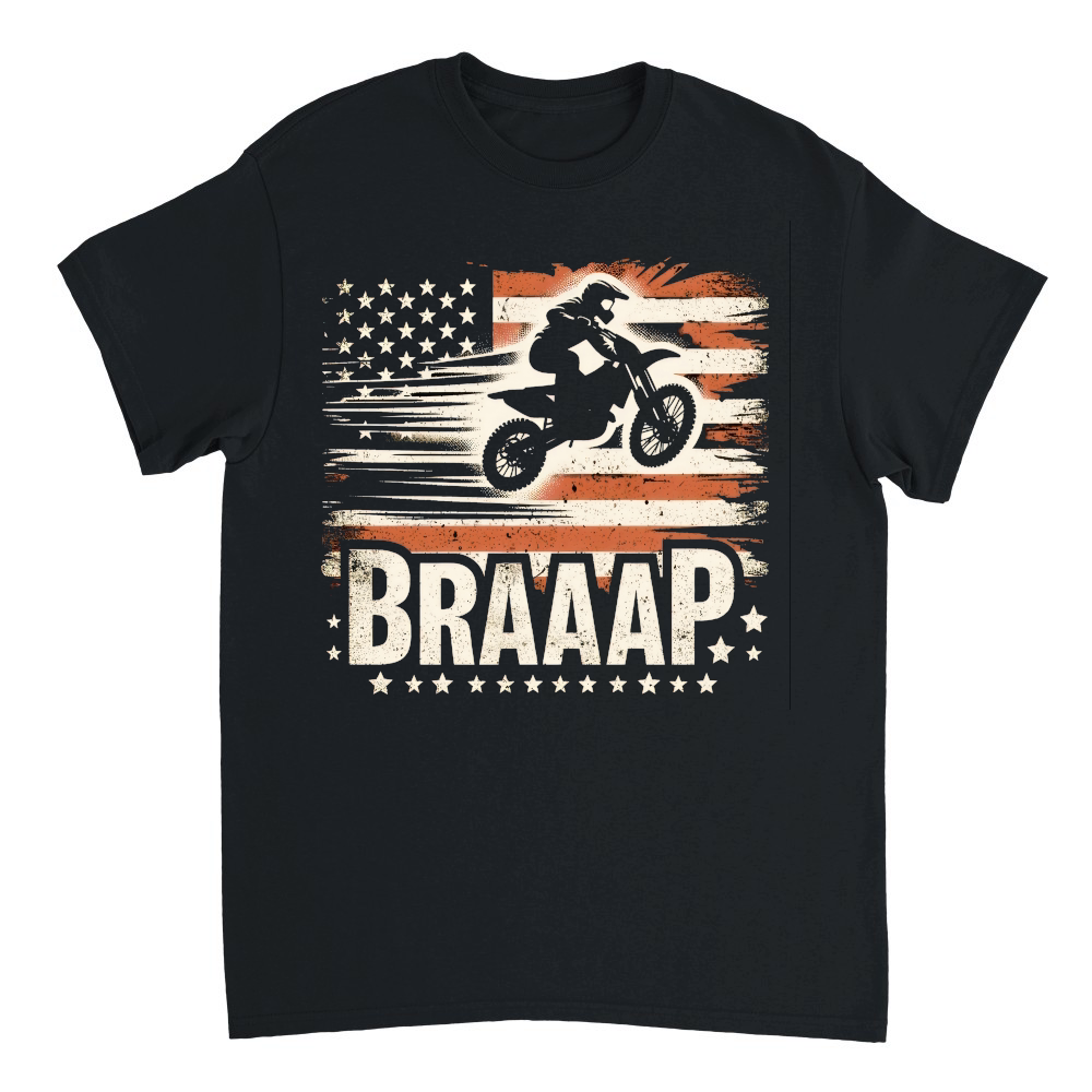 Braap Motocross Flag american Dirtbike