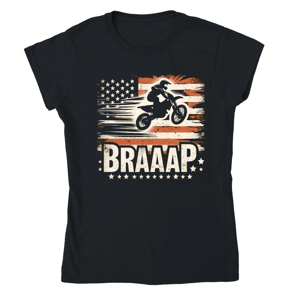 Braap Motocross Flag american Dirtbike