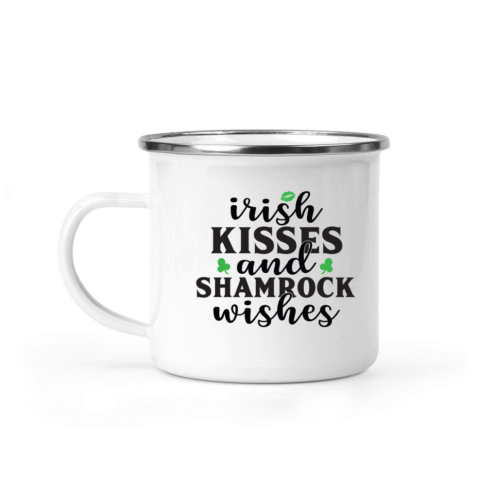 Irish Kisses and Shamrock Wishes SVG Cut File 01