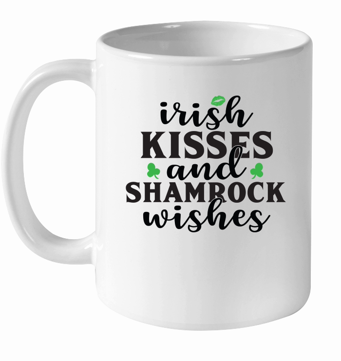 Irish Kisses and Shamrock Wishes SVG Cut File 01