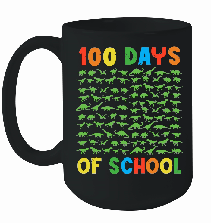 100 Days of School Dinosaur Silhouette