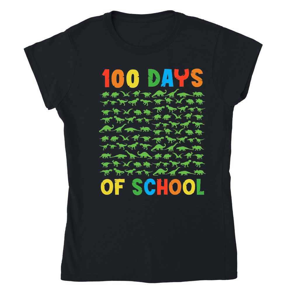 100 Days of School Dinosaur Silhouette