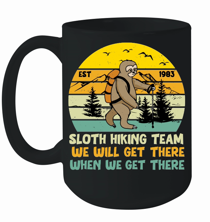 A220315 01 Sloth Svg, Sloth Hiking Team