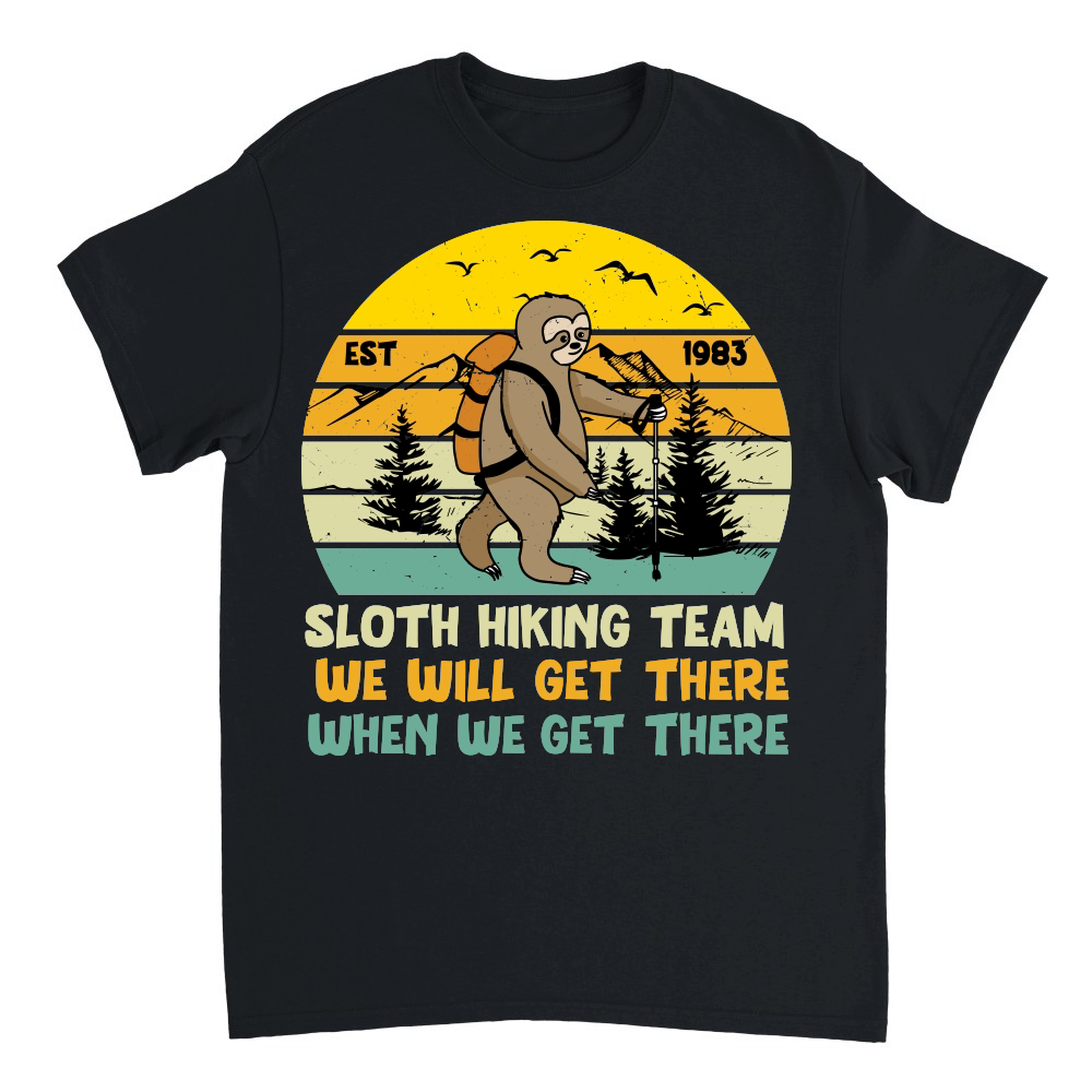 A220315 01 Sloth Svg, Sloth Hiking Team