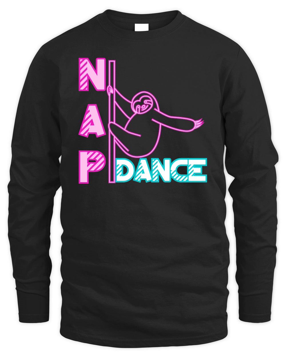 A220315 13 Nap Dance Neon Sign Sloth Pun Svg