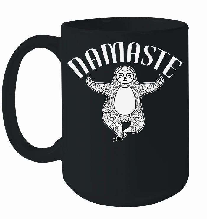 A220315 15 Namaste Sloth Yoga Easy Pose Svg