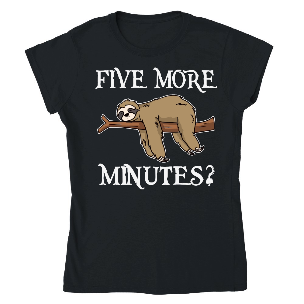 A220315 24 Funny Sloth Svg Five More Minutes