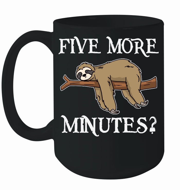 A220315 24 Funny Sloth Svg Five More Minutes