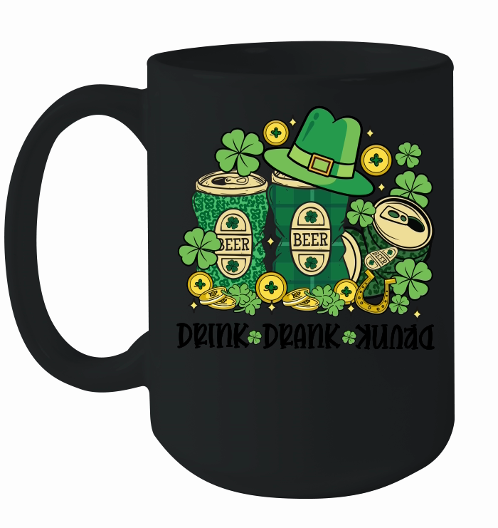 Drink Drank Drunk Leopard Beer Can Graphics St Patricks Day