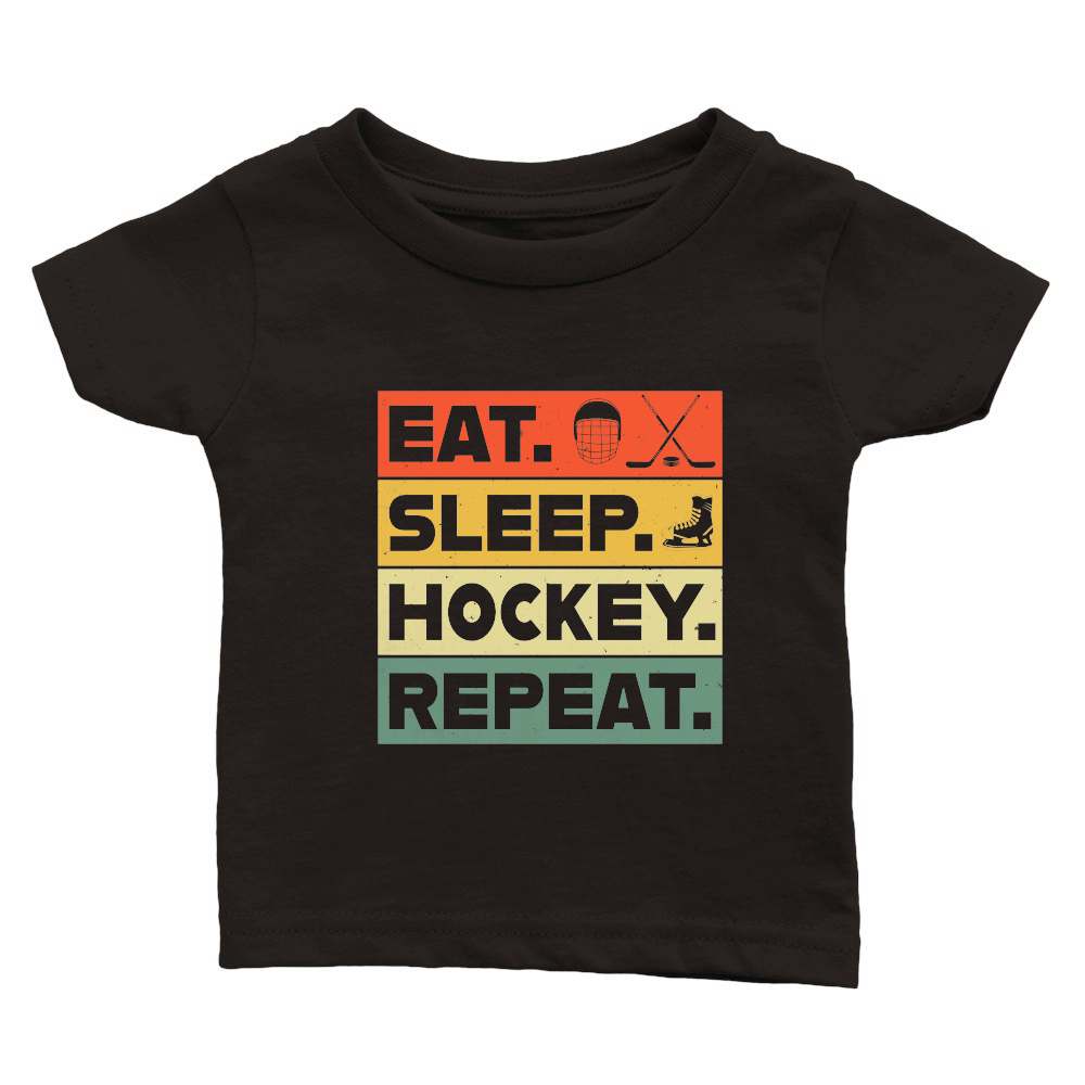 Eat Sleep Repeat Hockey Retro