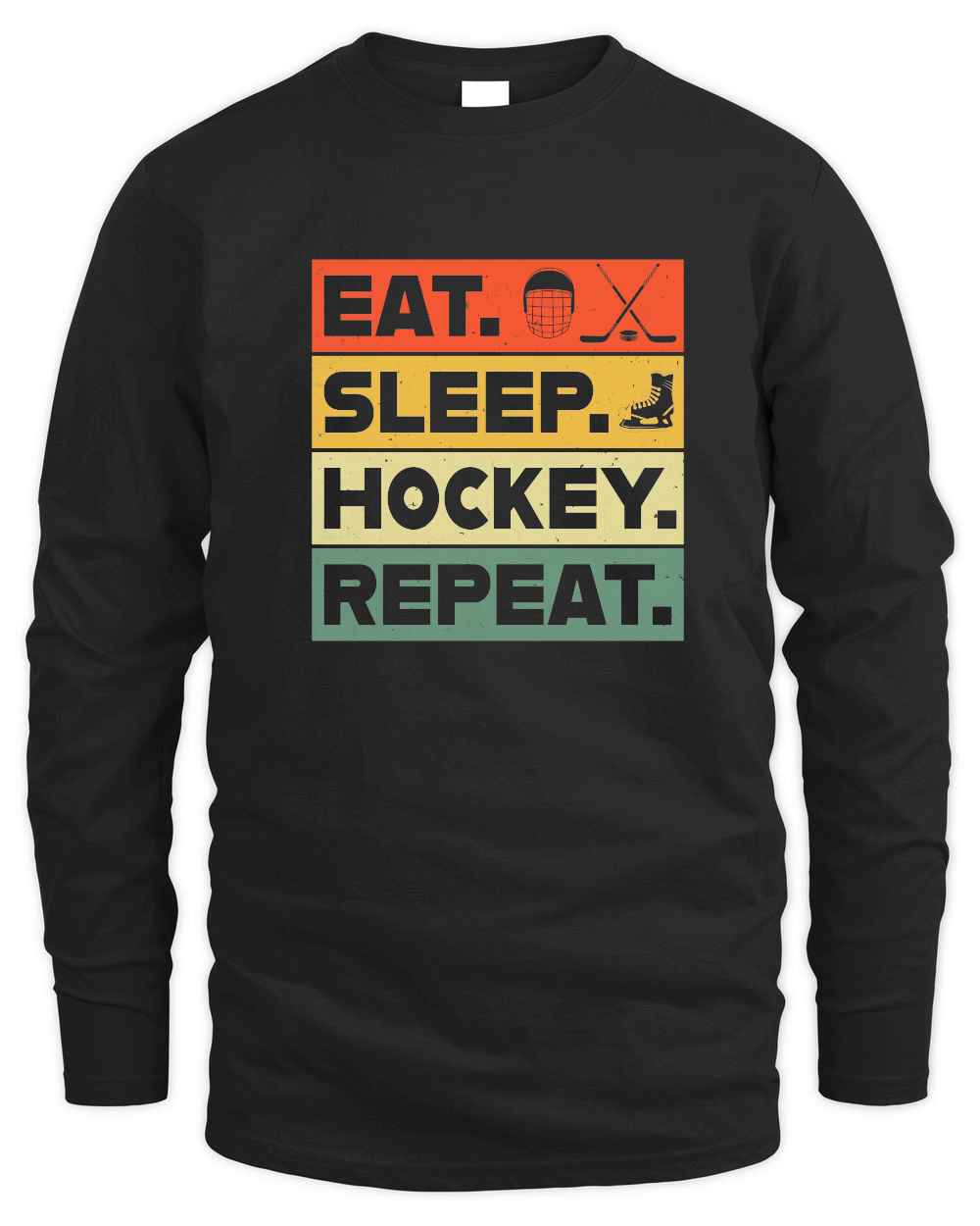 Eat Sleep Repeat Hockey Retro