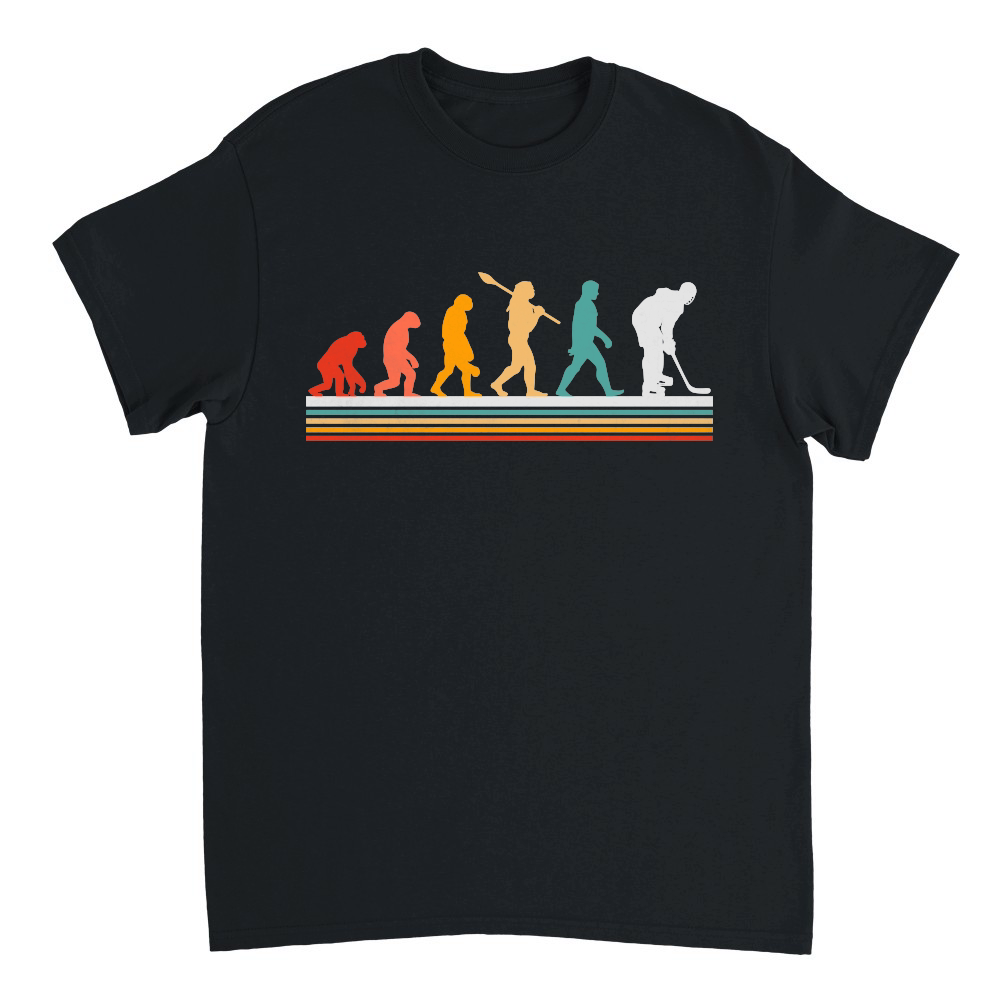 Evolution Playing Hockey Retro