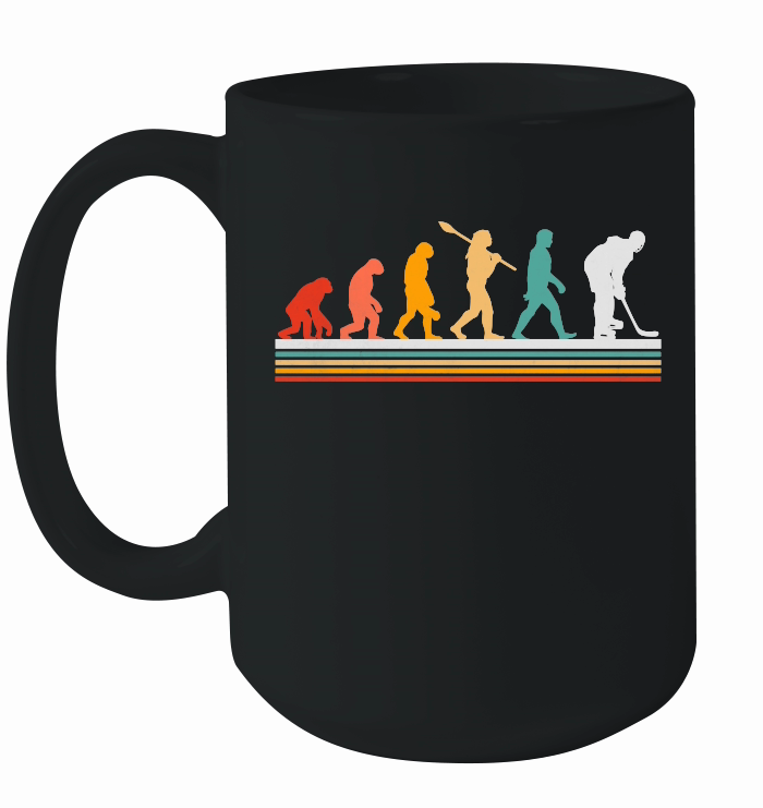 Evolution Playing Hockey Retro