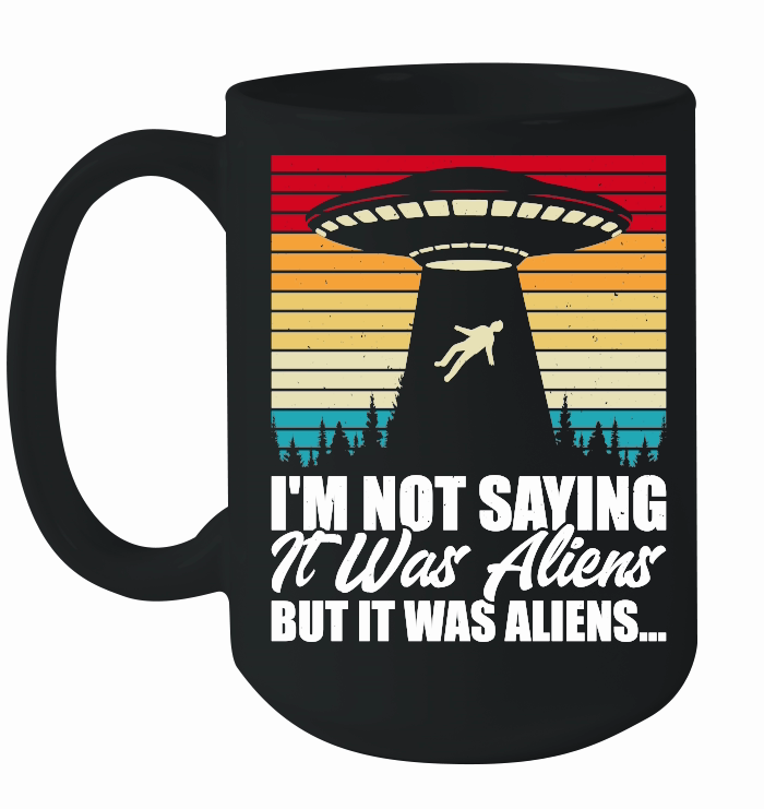 Funny Vintage UFO Alien