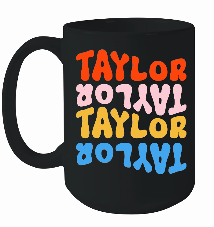 Girl Retro TAYLOR First Name Personalized Groovy Birthday