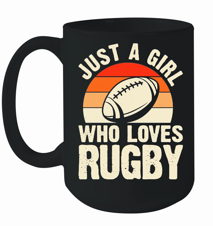 Vintage Rugby Player just a girl who loves rugby