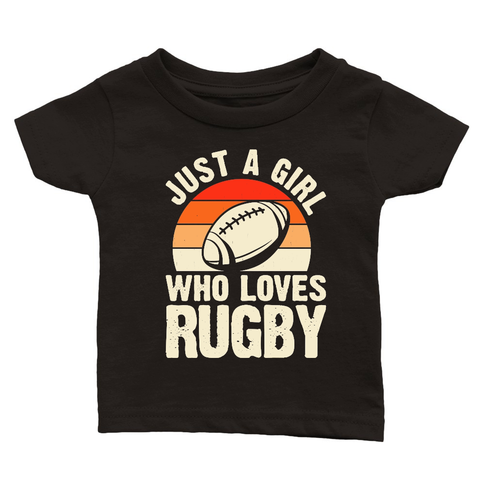 Vintage Rugby Player just a girl who loves rugby