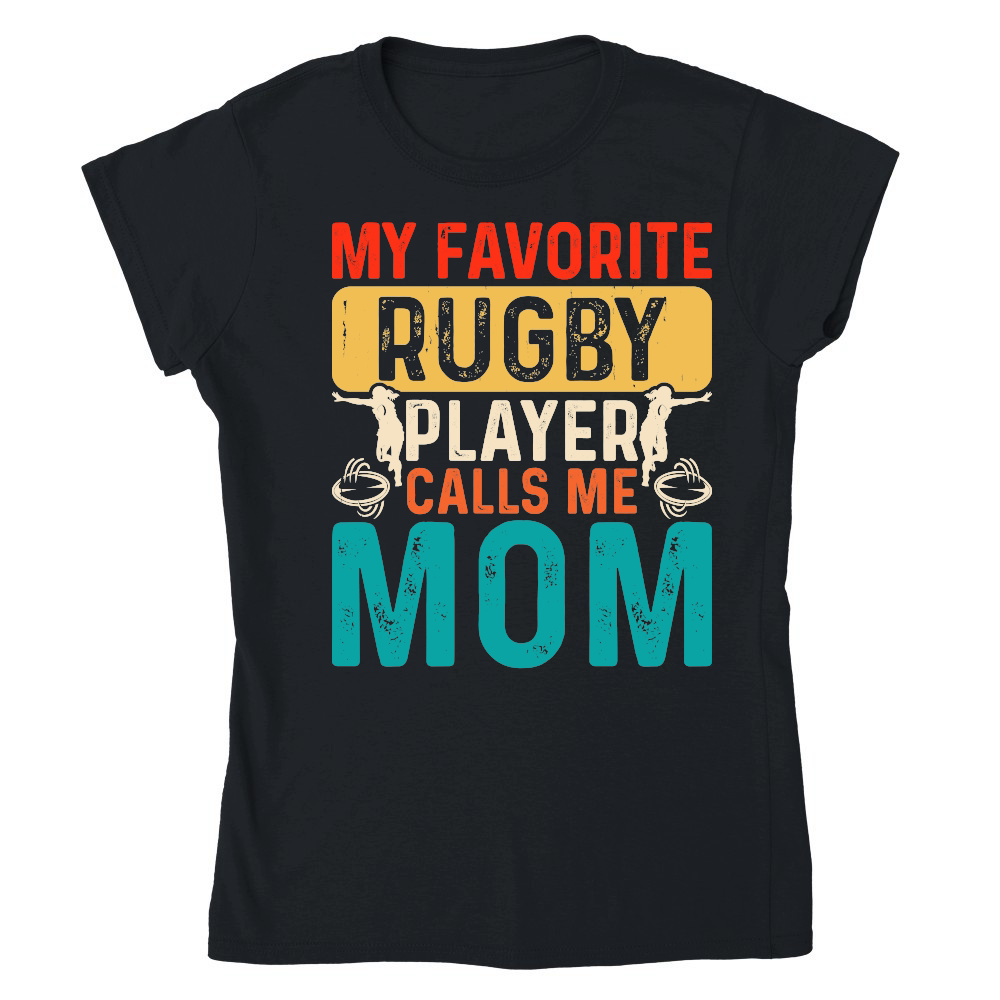 Vintage Rugby Player player Calls Me Mom