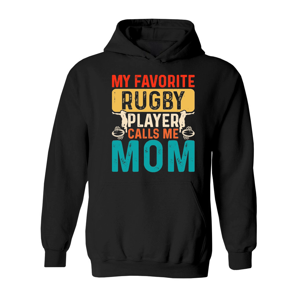 Vintage Rugby Player player Calls Me Mom