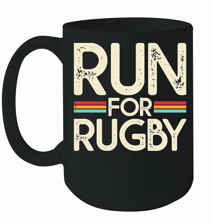 Vintage Rugby Player run for rugby