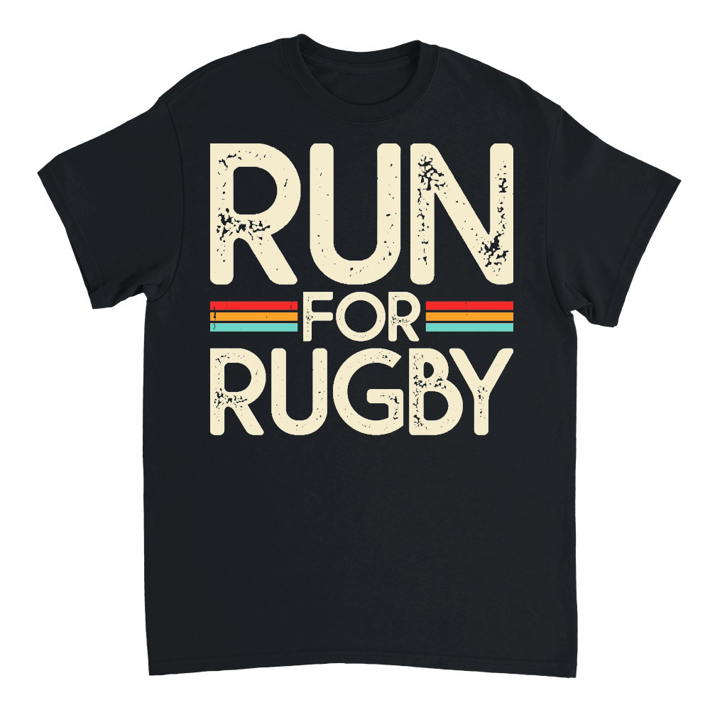 Vintage Rugby Player run for rugby