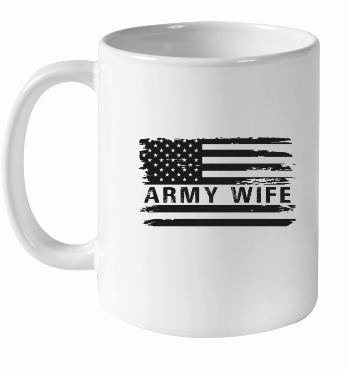 USA Flag Army Wife