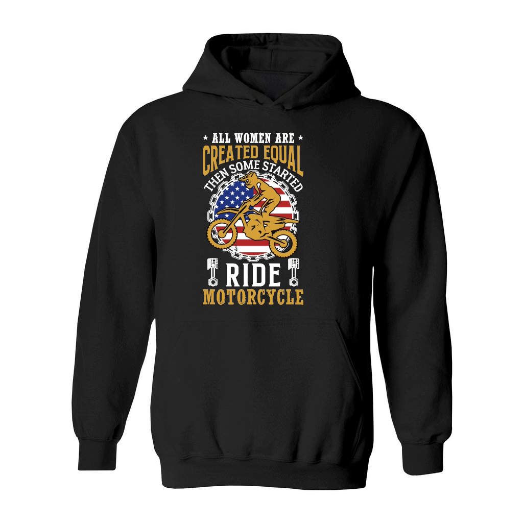 all womens are created equal then some become marines ride motocrycle