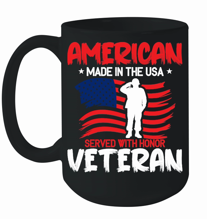 American made in the usa served with honor veteran