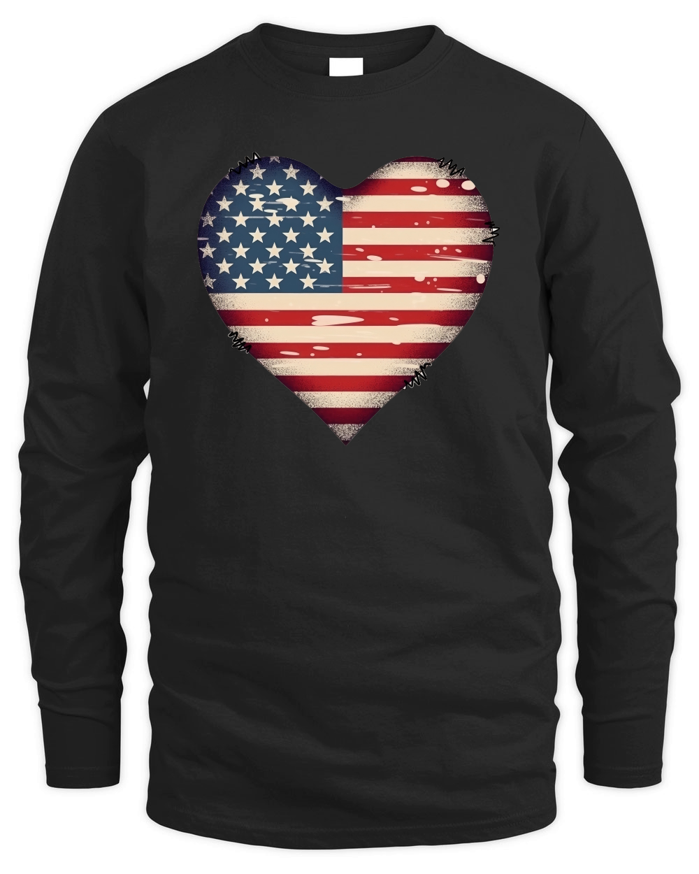 American Flag Heart Women