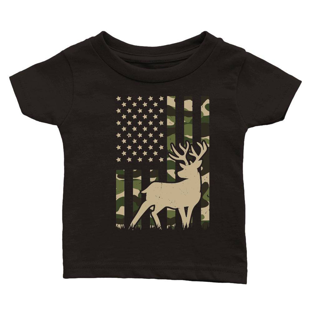 Camo American Flag Deer Elk Buck Hunting