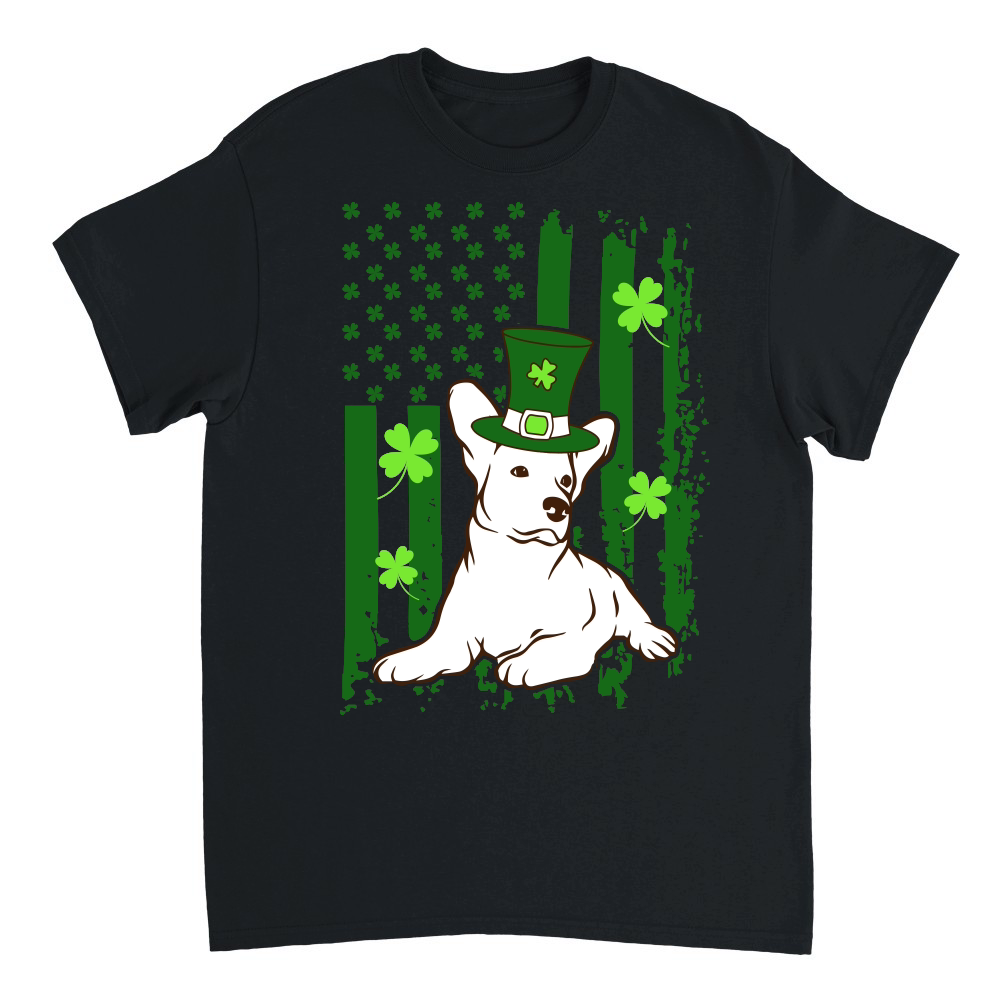 Saint Patricks Day American Flag Dogs Lover Shirt