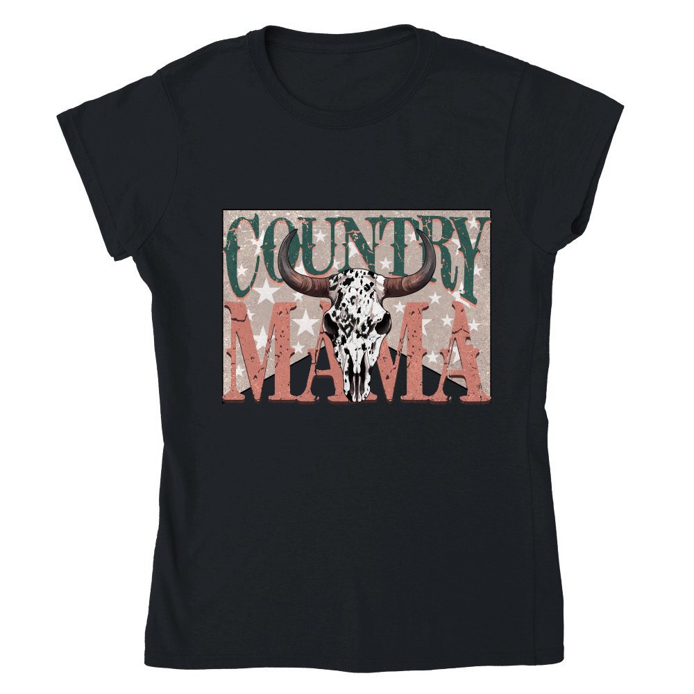 Country Mama Cow Skull Western