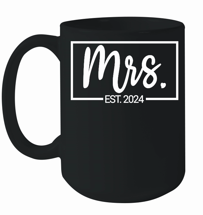 Mrs Est 2024 Just Married Wedding Wife