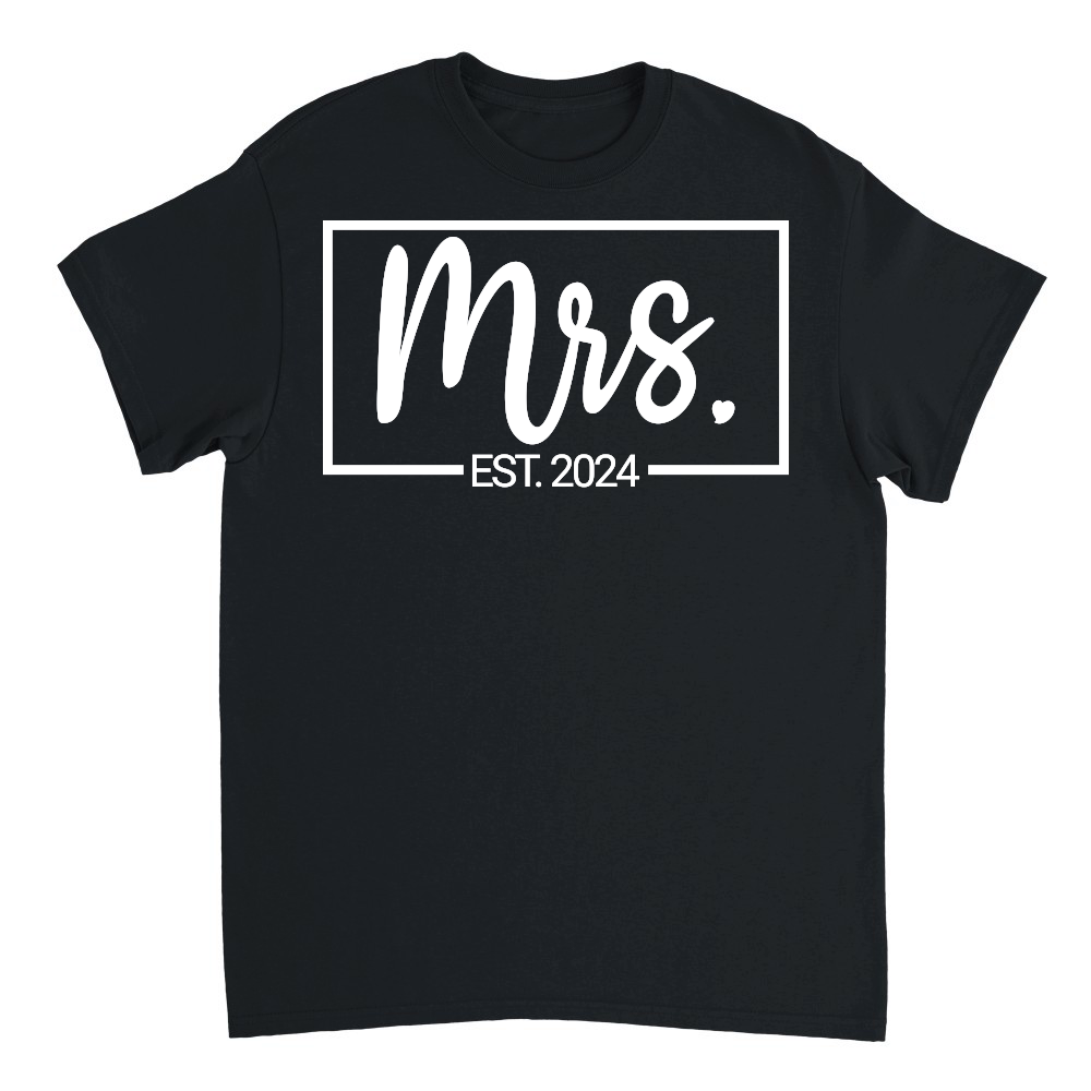 Mrs Est 2024 Just Married Wedding Wife