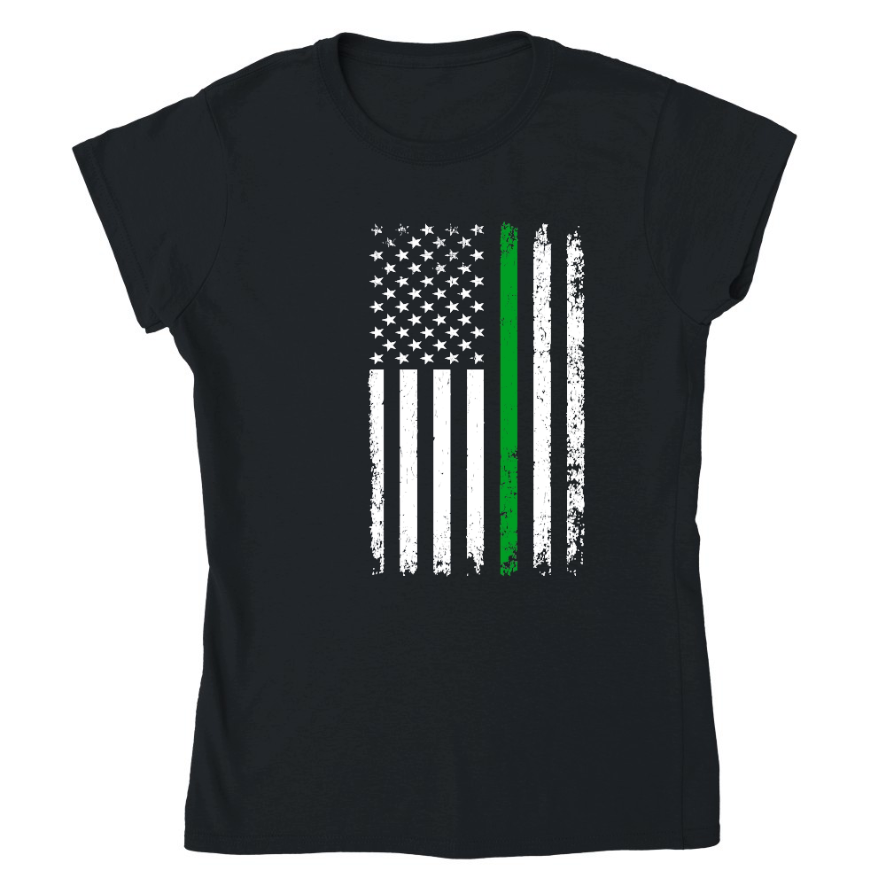 Thin Green Line American Flag