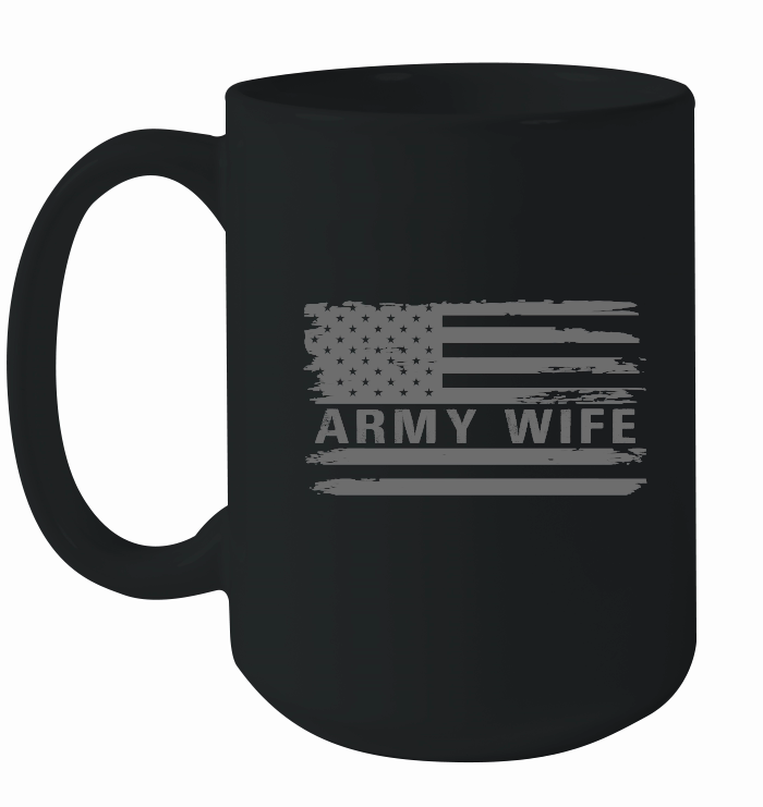 USA Flag Army Wife