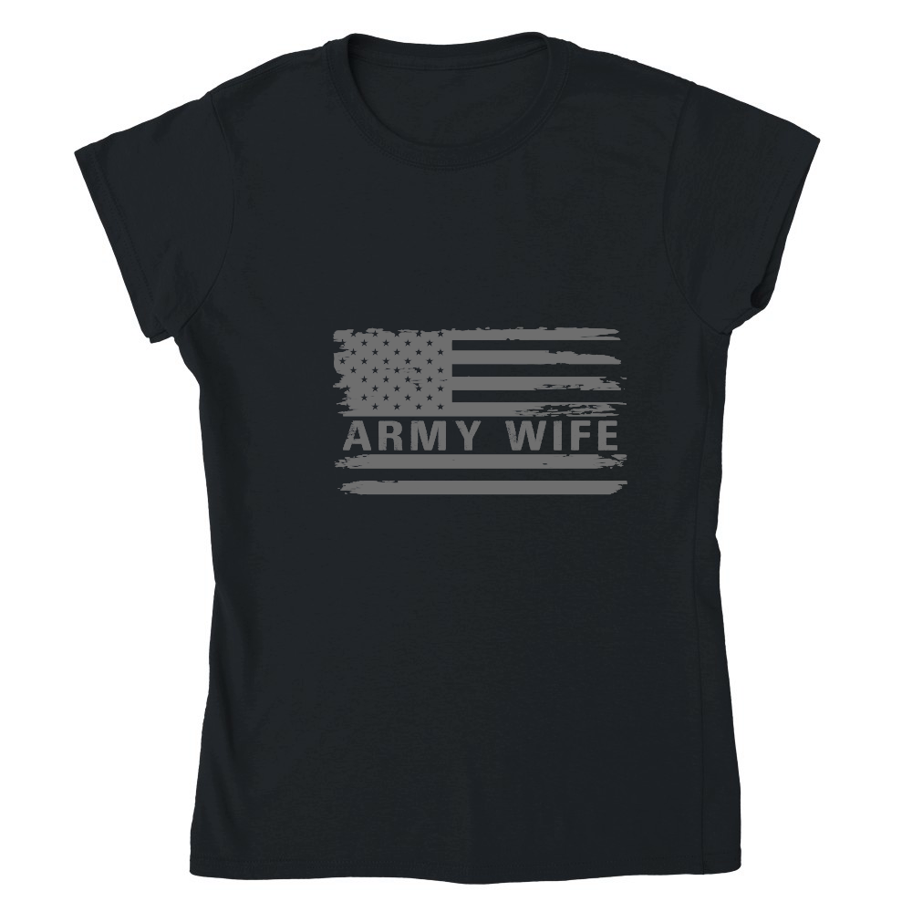 USA Flag Army Wife