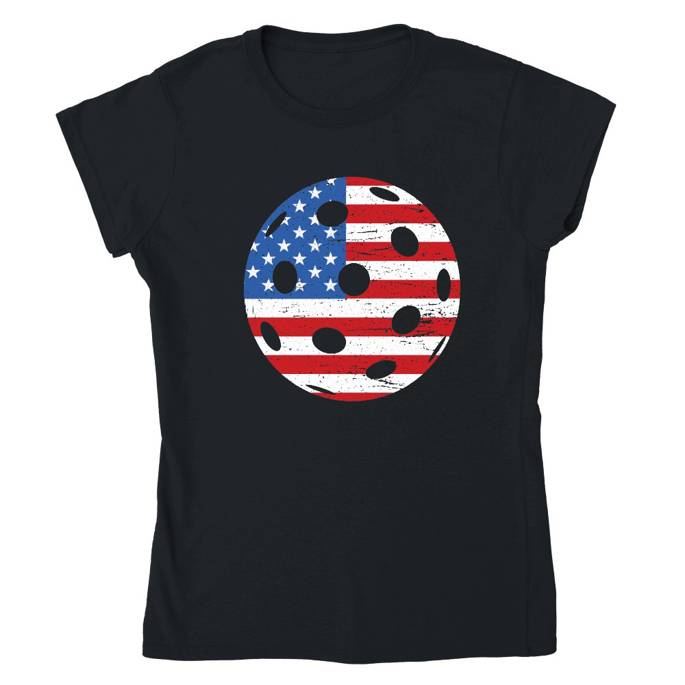 USA Flag Pickleball Patriotic