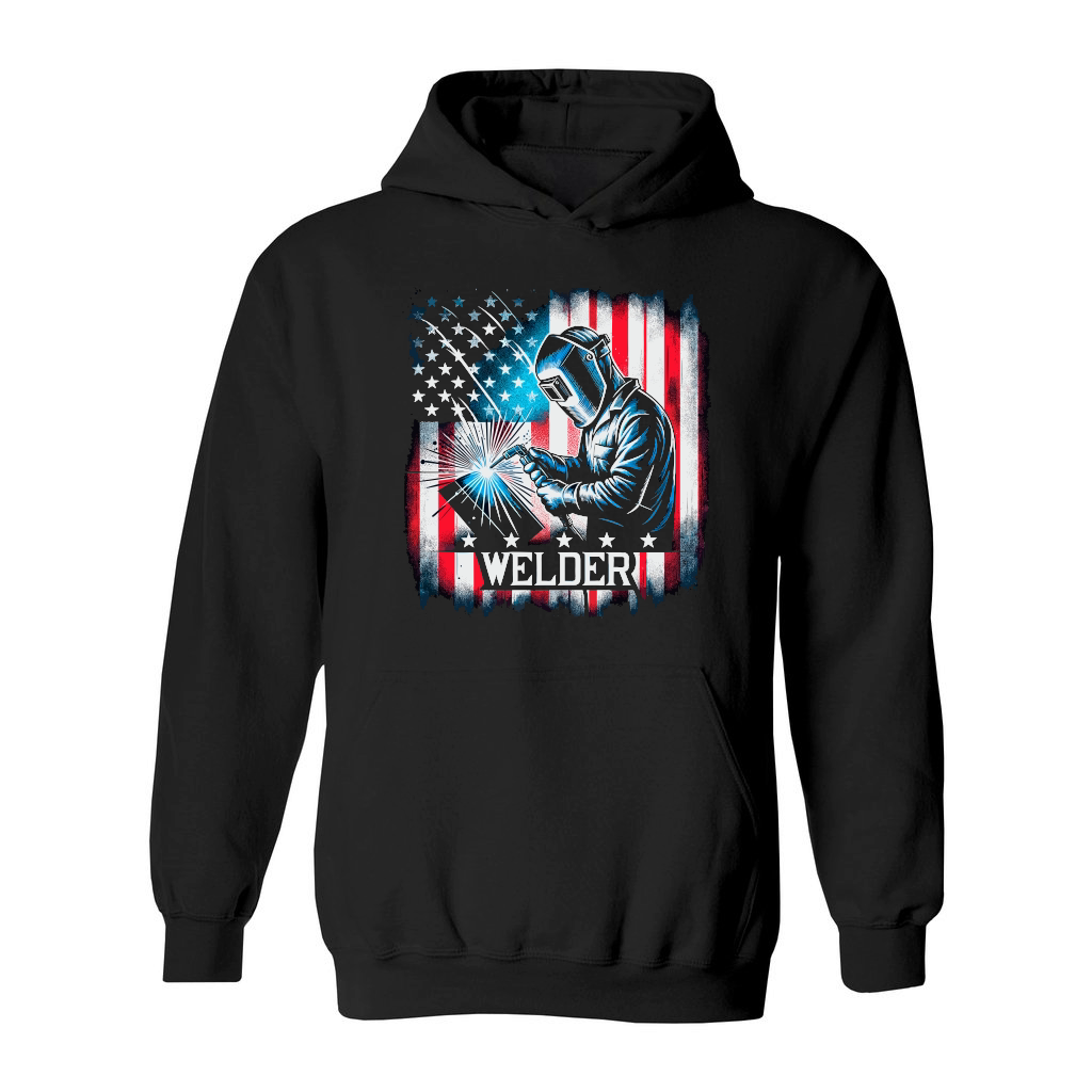 Welder USA Flag, Funny Welder Funny