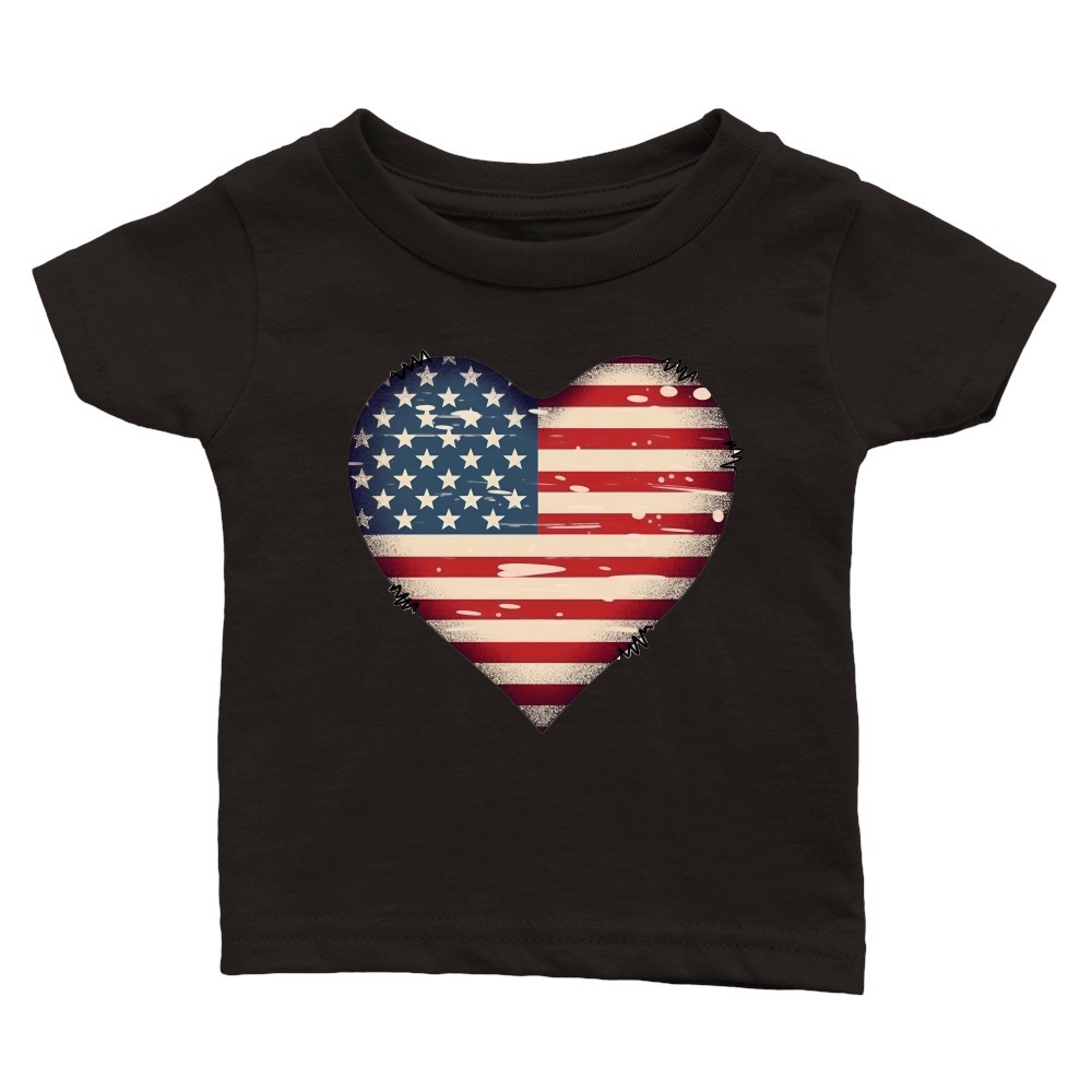 American Flag Heart Women