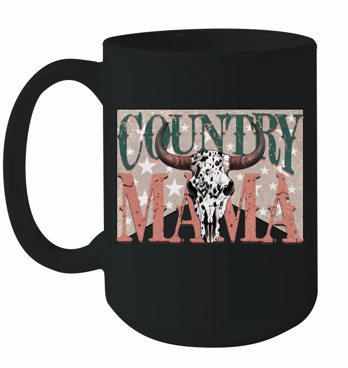 Country Mama Cow Skull Western