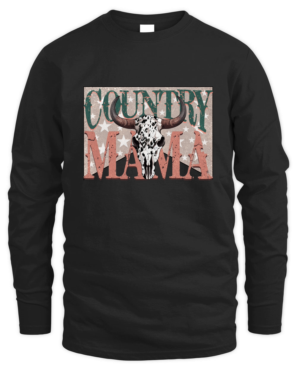 Country Mama Cow Skull Western