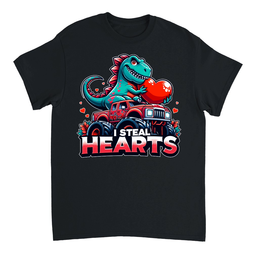 I Steal Hearts Dinosaur Valentine