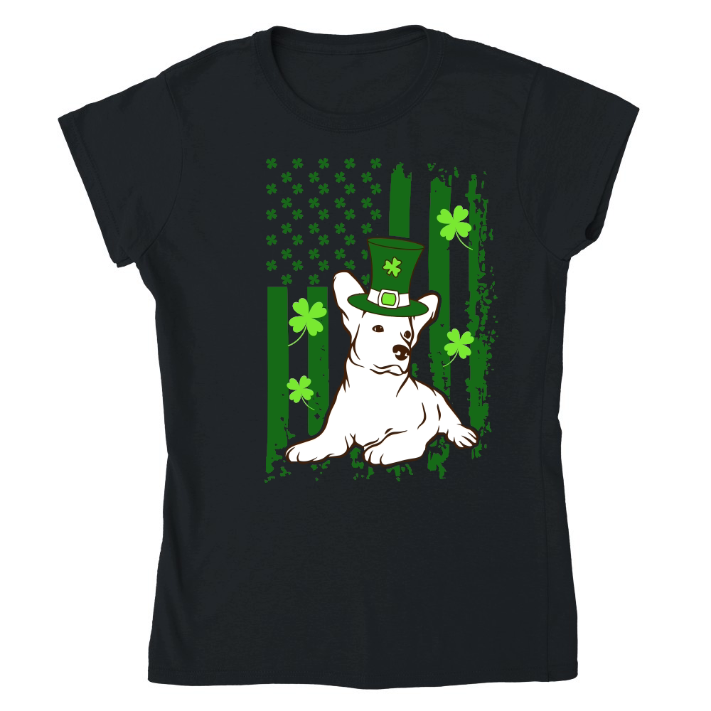 Saint Patricks Day American Flag Dogs Lover Shirt