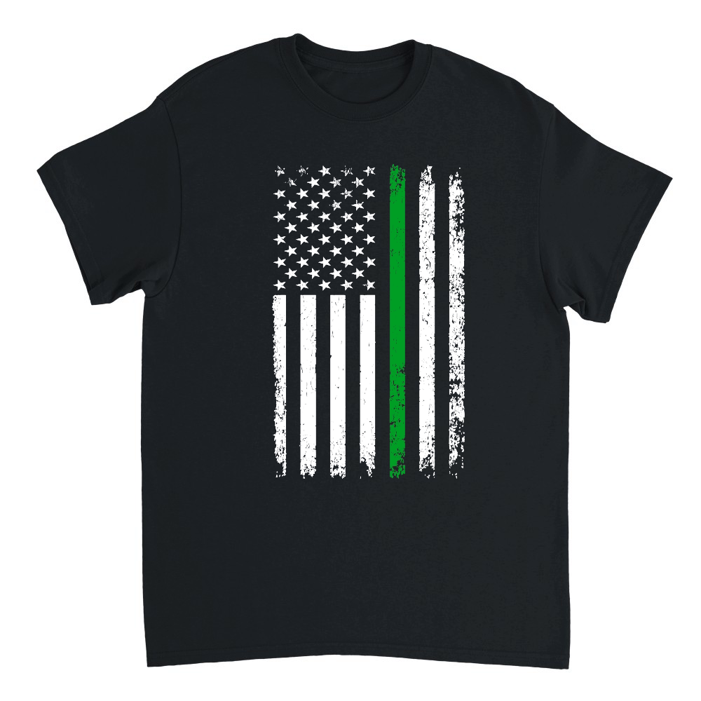 Thin Green Line American Flag