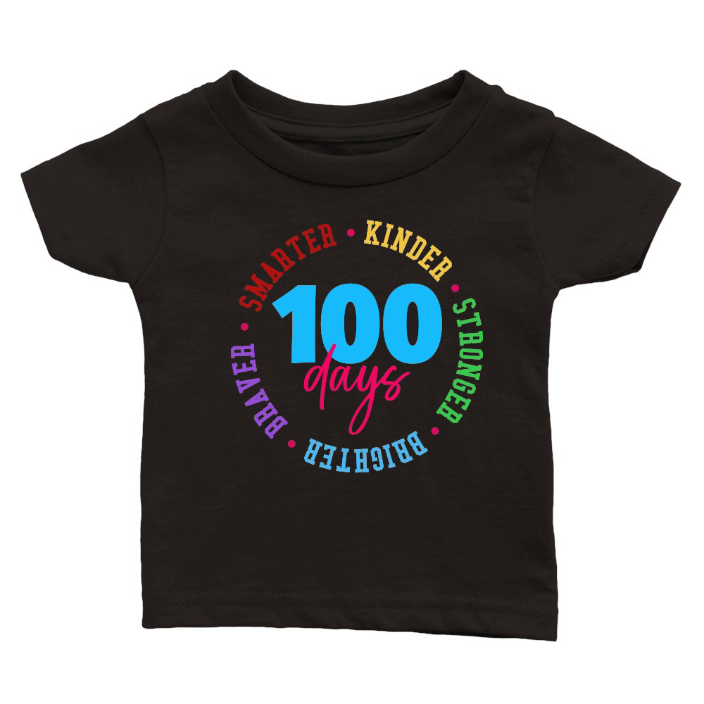 100 Days Smarter Kinder Stronger Brighter Braver Kid Adult