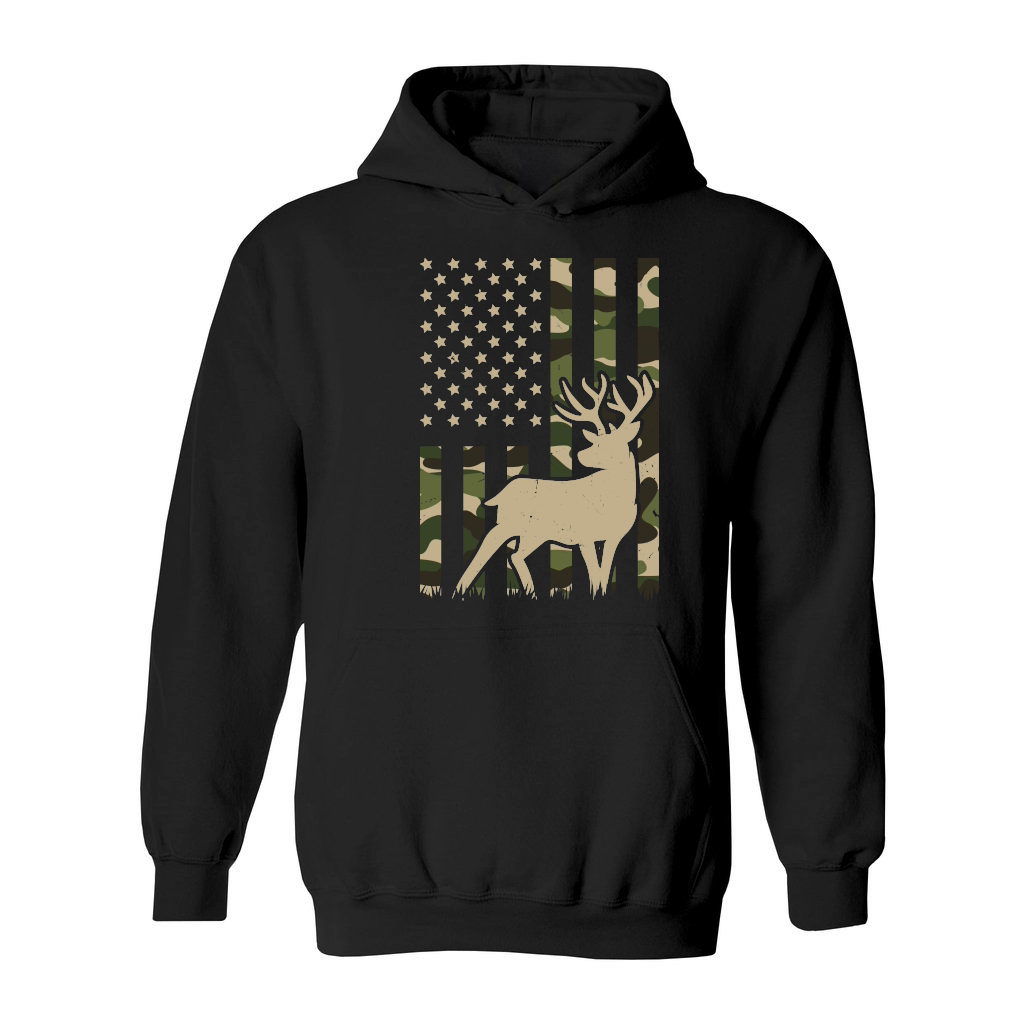 Camo American Flag Deer Elk Buck Hunting