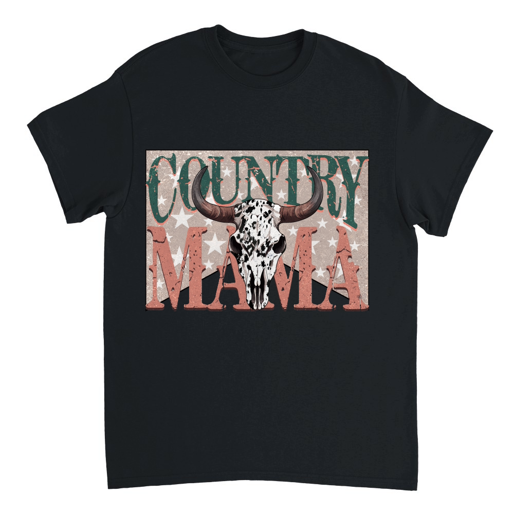 Country Mama Cow Skull Western