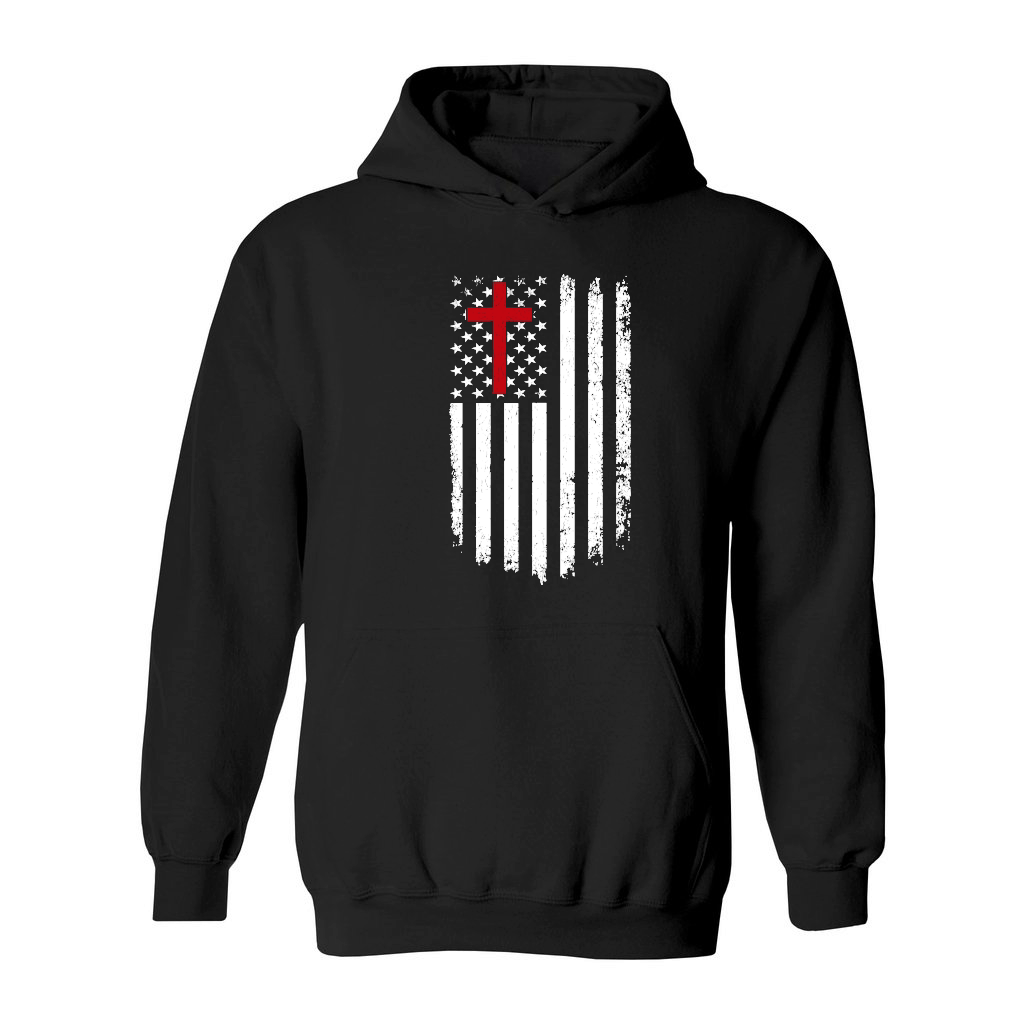 Faith Cross American Flag Christian