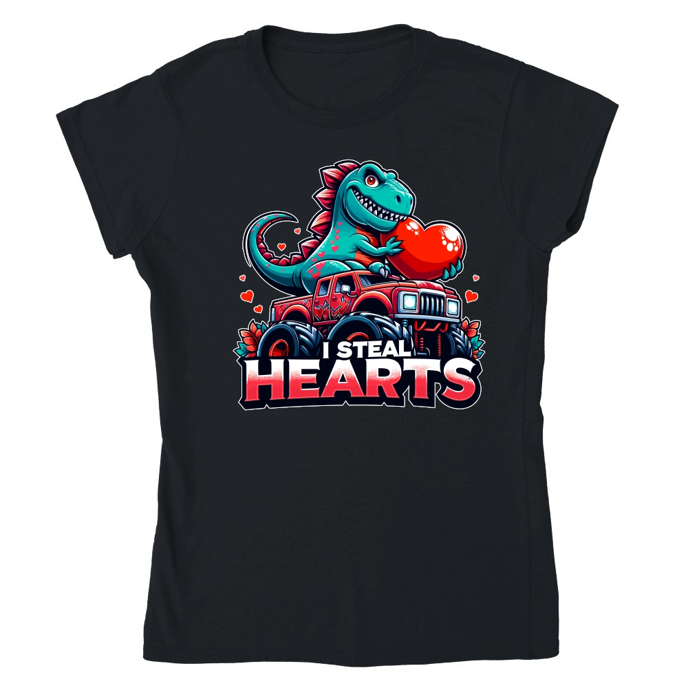 I Steal Hearts Dinosaur Valentine